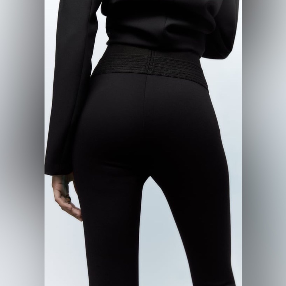 Zara high waisted seam front ponte pants, NWOT sized medium